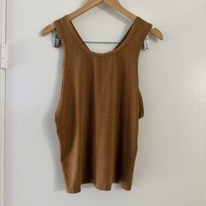 Prana Women's Tank Top in Brown Large
